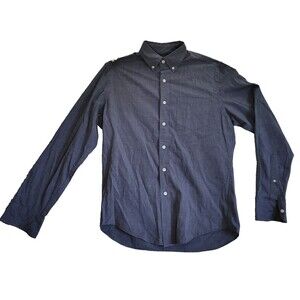 J Crew Mercantile Shirt Mens Small Blue Flex Button Down Long Sleeve